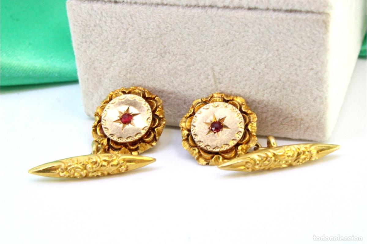 Joyeria: Gemelos de oro de 19,2 quilates - Foto 4