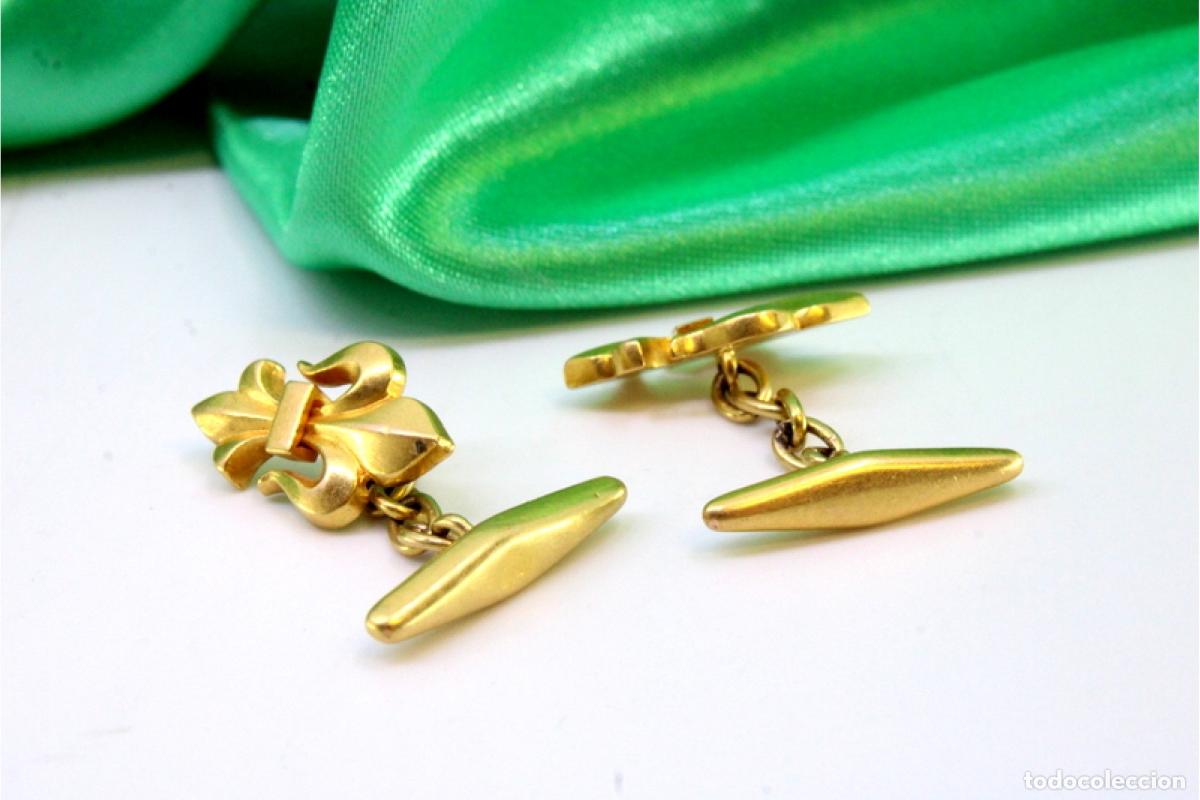 Joyeria: Gemelos de oro de 19,2 quilates - Foto 2