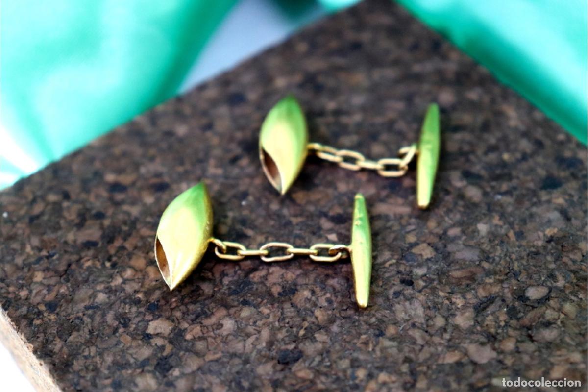 Joyeria: Gemelos de oro de 19,2 quilates - Foto 2
