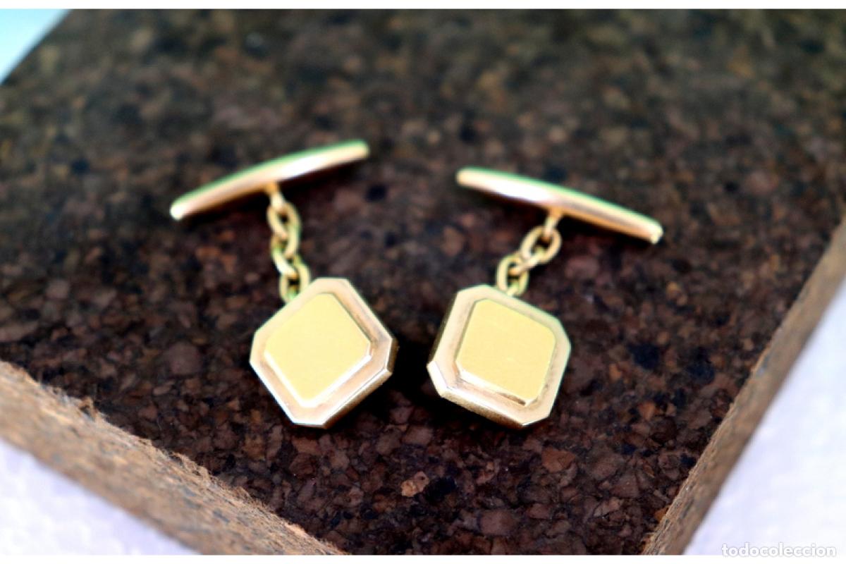 Joyeria: Gemelos de oro de 19,2 quilates - Foto 2