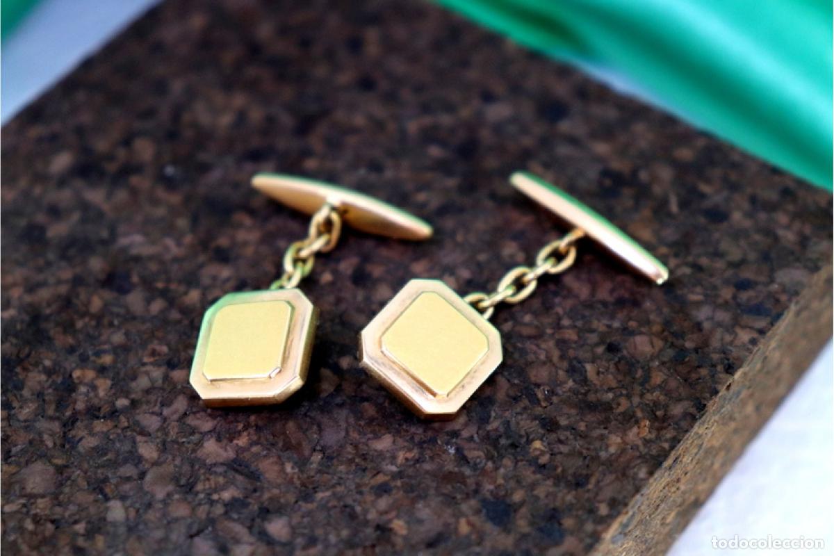 Joyeria: Gemelos de oro de 19,2 quilates - Foto 3