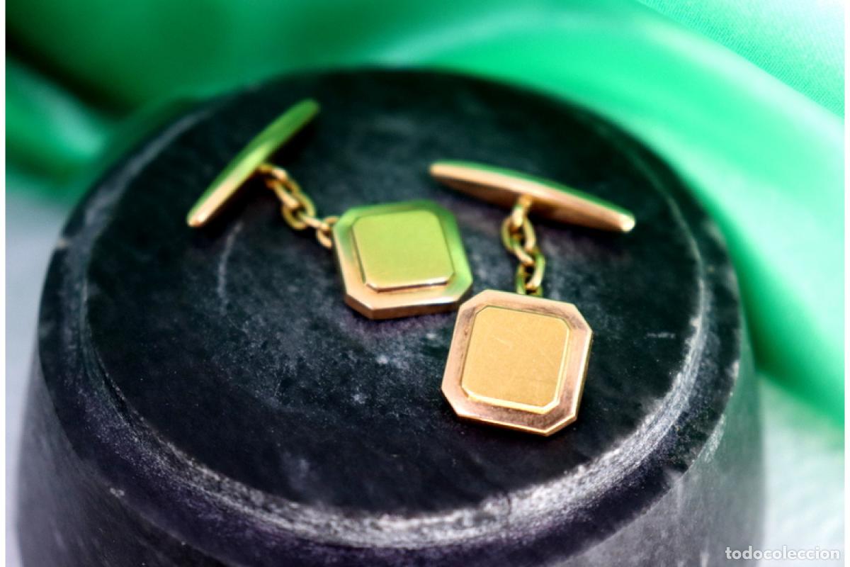 Joyeria: Gemelos de oro de 19,2 quilates - Foto 6
