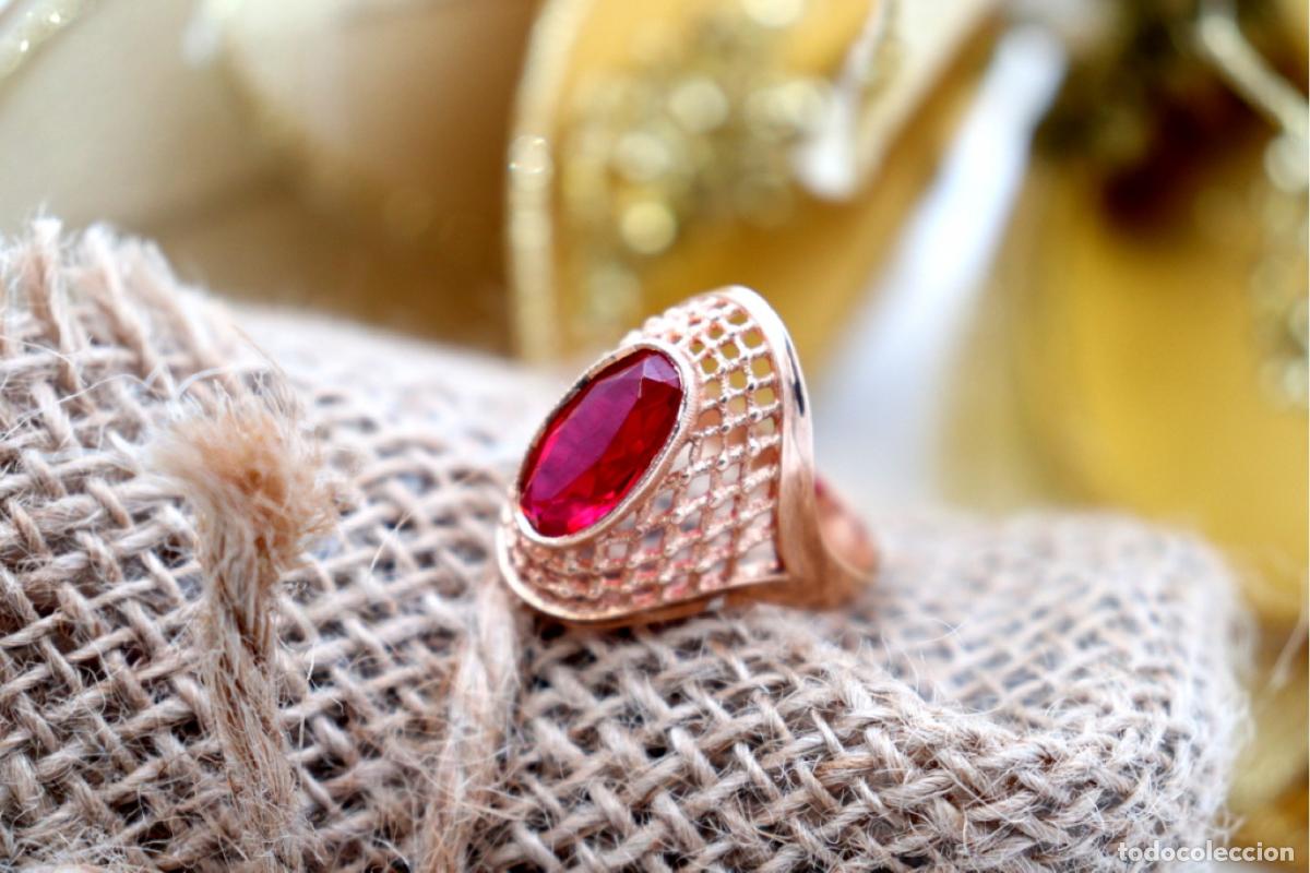 Joyeria: Anillo de oro con rub&iacute;. - Foto 7