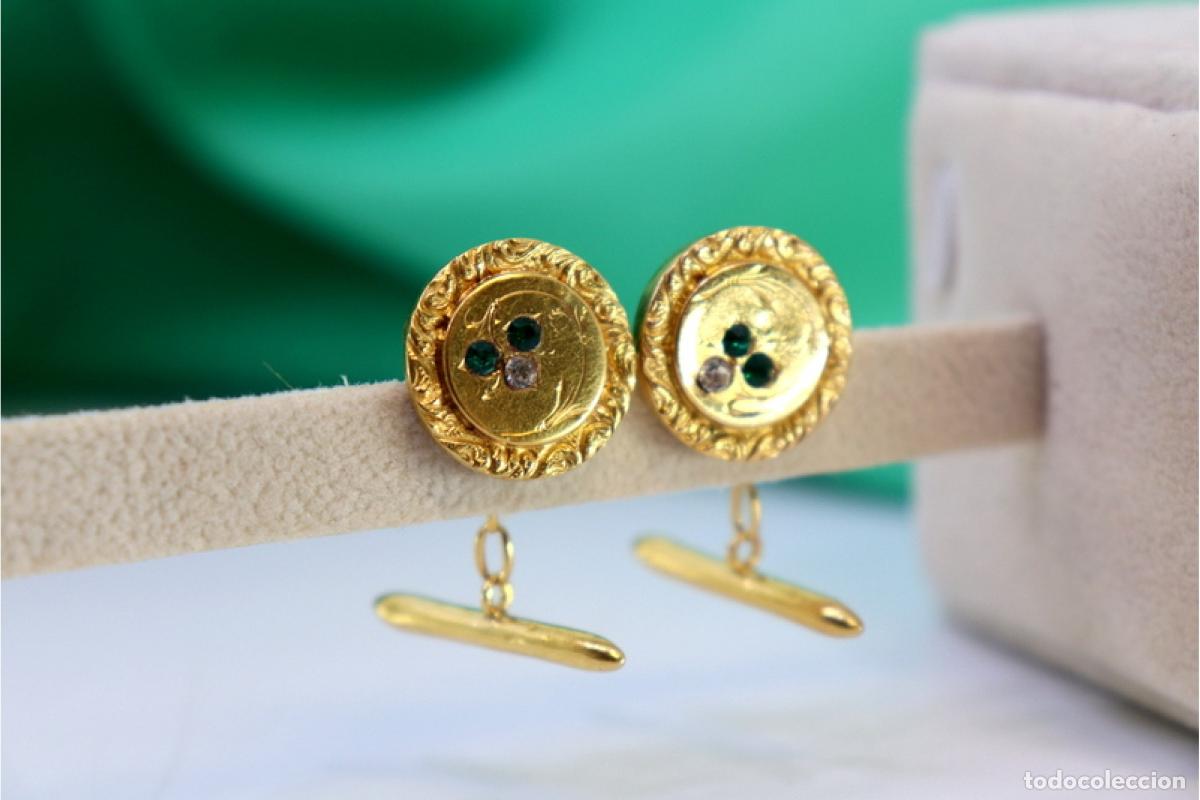 Joyeria: Gemelos de oro de 19,2 quilates - Foto 3