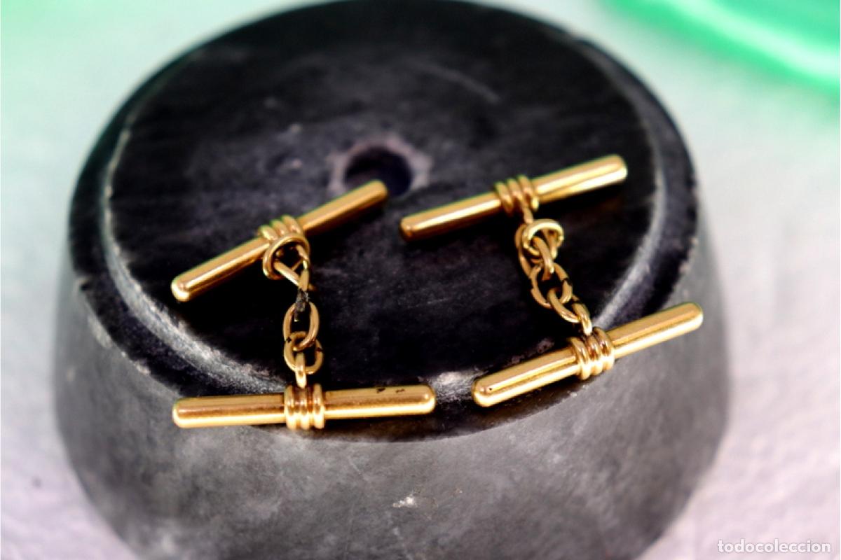 Joyeria: Gemelos de oro de 19,2 quilates - Foto 3