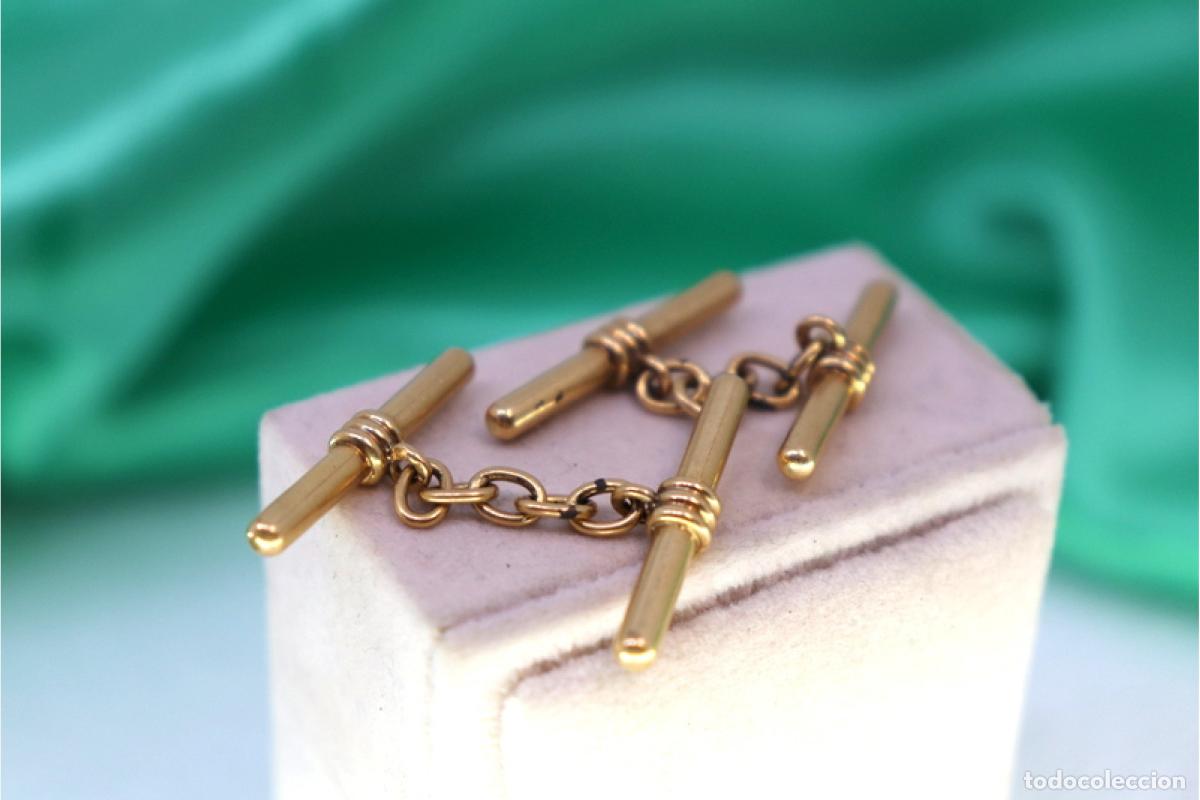 Joyeria: Gemelos de oro de 19,2 quilates - Foto 4