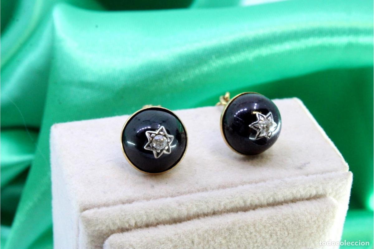 Joyeria: Gemelos de oro de 19,2 quilates con diamantes - Foto 1