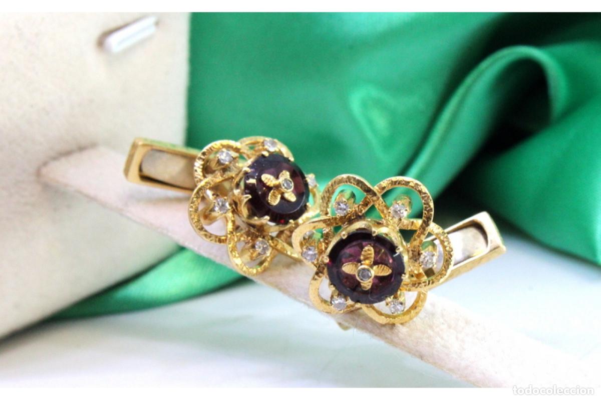 Joyeria: Gemelos de oro de 19,2K con diamantes y &oacute;nix. - Foto 6
