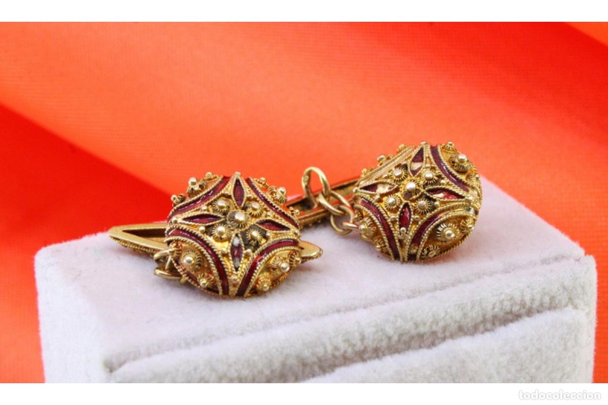 Joyeria: Gemelos de oro de 19,2 quilates - Foto 2