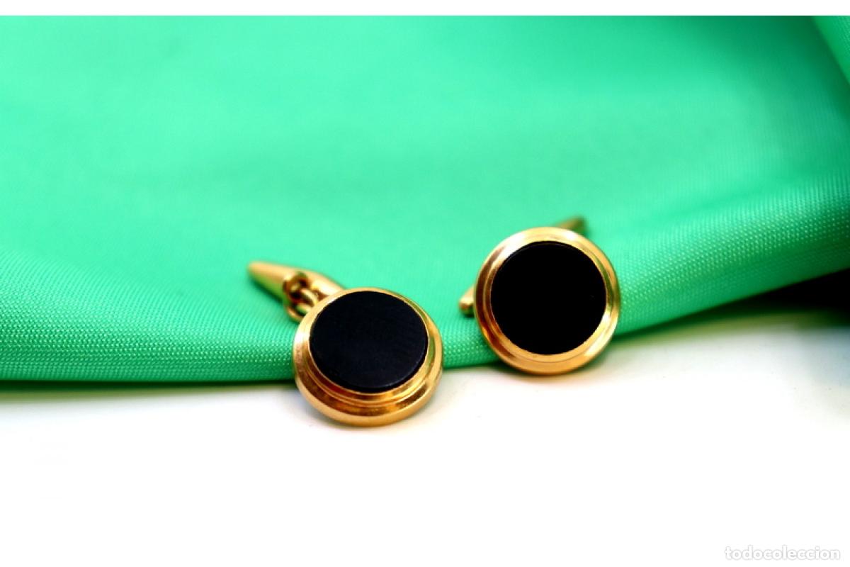 Joyeria: Gemelos de oro de 19,2 quilates con &oacute;nix - Foto 6