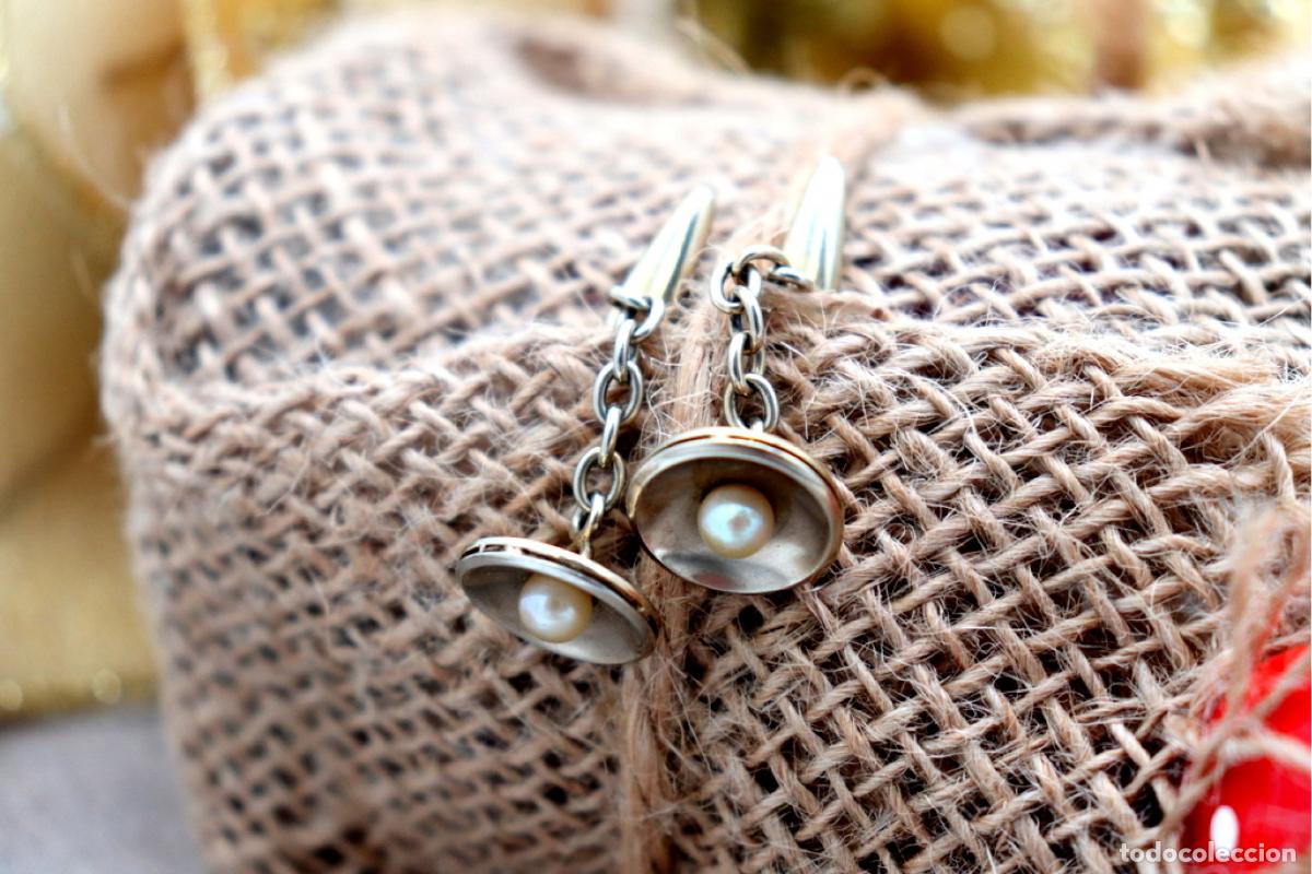 Joyeria: Gemelos de oro de 19,2 quilates con perlas - Foto 3
