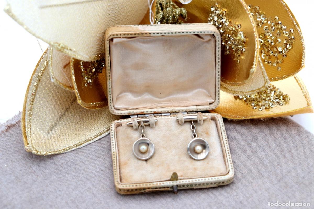 Joyeria: Gemelos de oro de 19,2 quilates con perlas - Foto 1