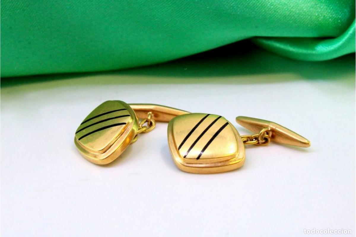 Joyeria: Gemelos de oro de 19,2 quilates - Foto 2