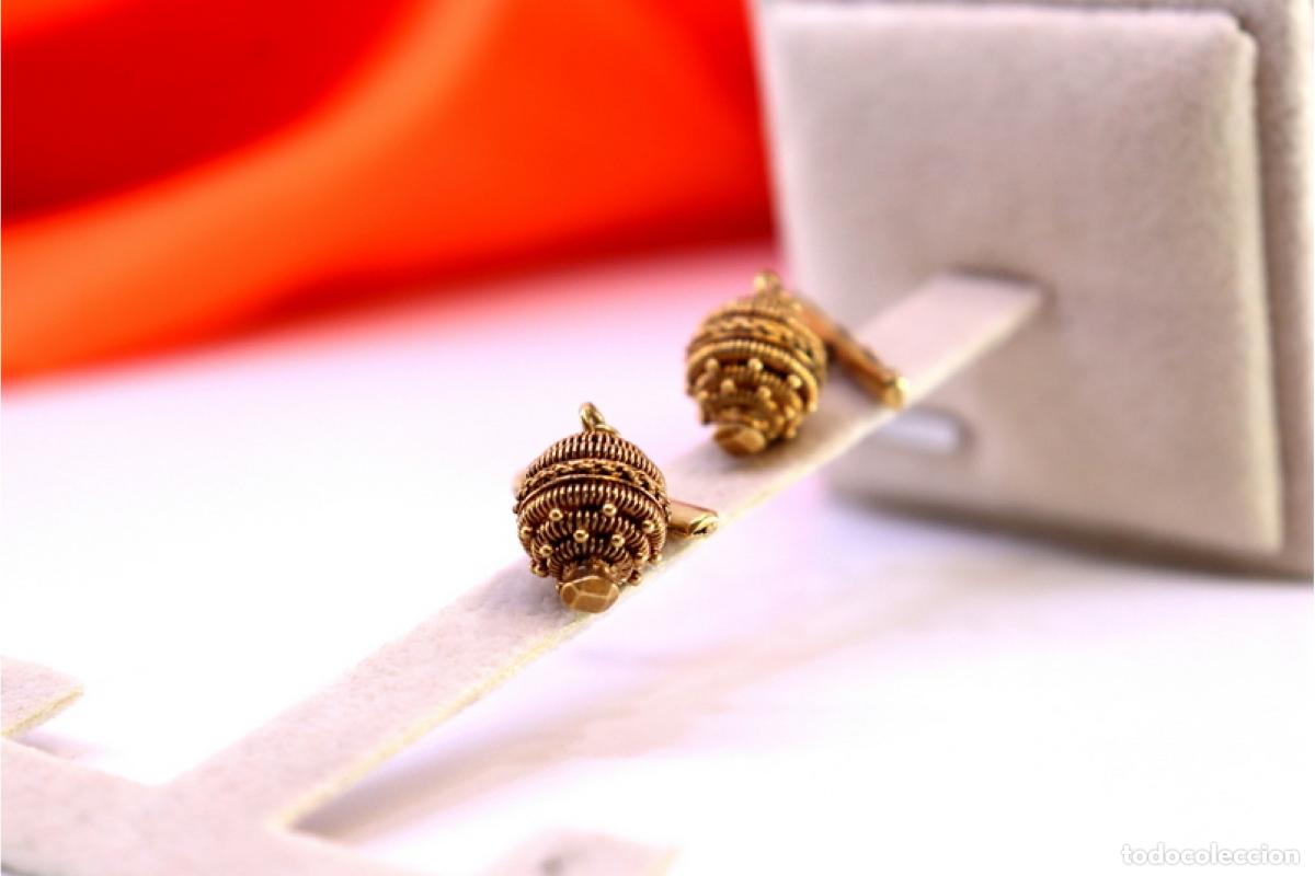 Joyeria: Gemelos de oro de 19,2 quilates - Foto 2