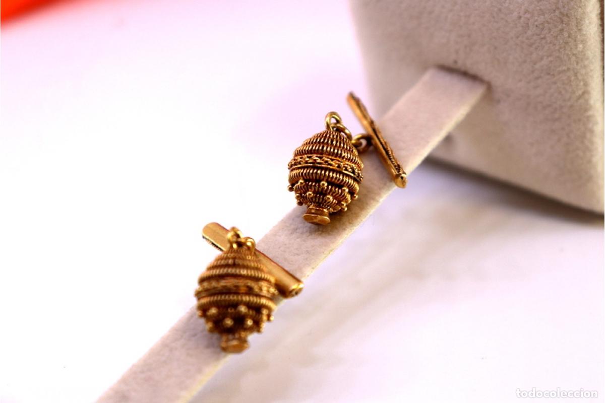 Joyeria: Gemelos de oro de 19,2 quilates - Foto 3