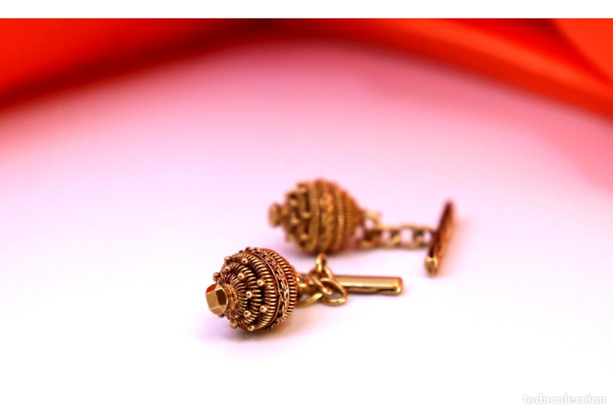 Joyeria: Gemelos de oro de 19,2 quilates - Foto 4