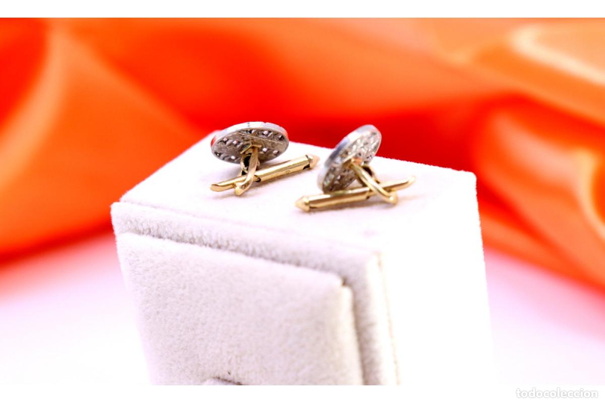 Joyeria: Gemelos de oro y platino con diamantes. - Foto 5