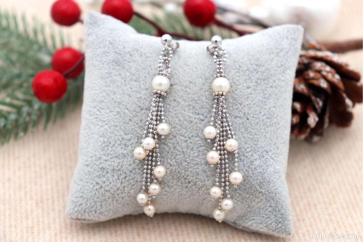 Joyeria: Pendientes de oro de 18 quilates con perlas - Foto 1