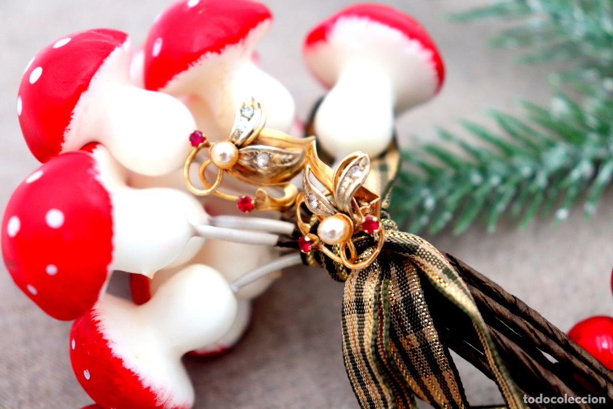 Joyeria: Pendientes de oro de 19,2 quilates con diamantes - Foto 5