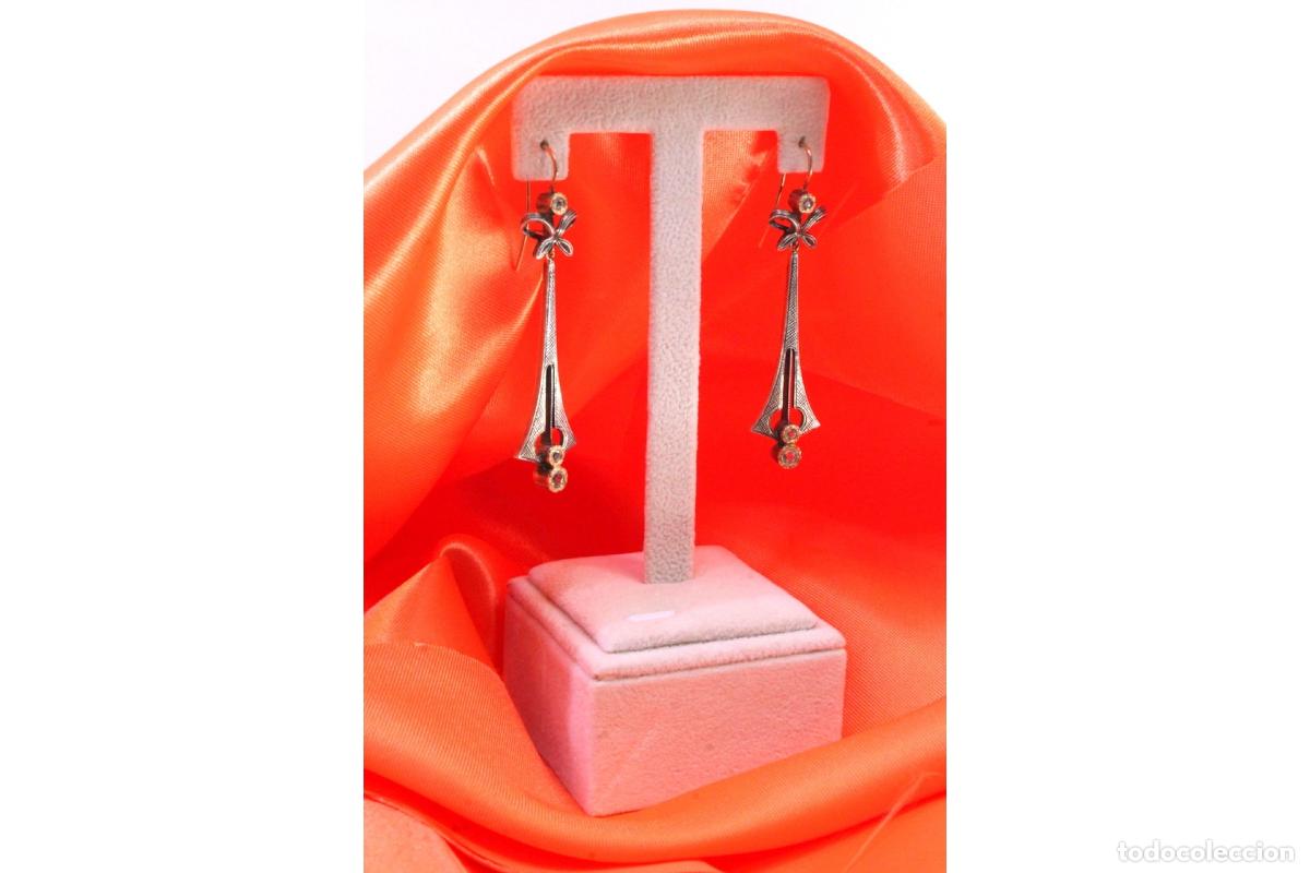 Joyeria: Pendientes en oro y plata de 19,2K. - Foto 6