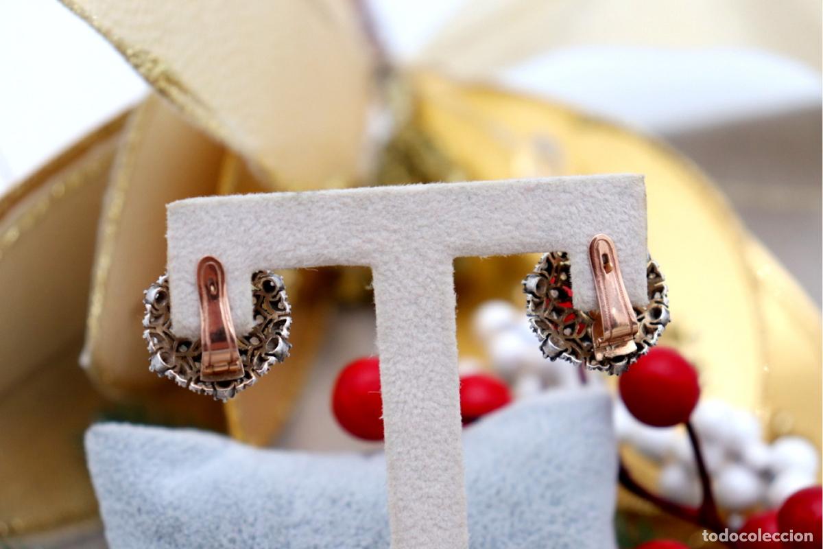 Joyeria: Pendientes de oro de 19,2 quilates con diamantes - Foto 2