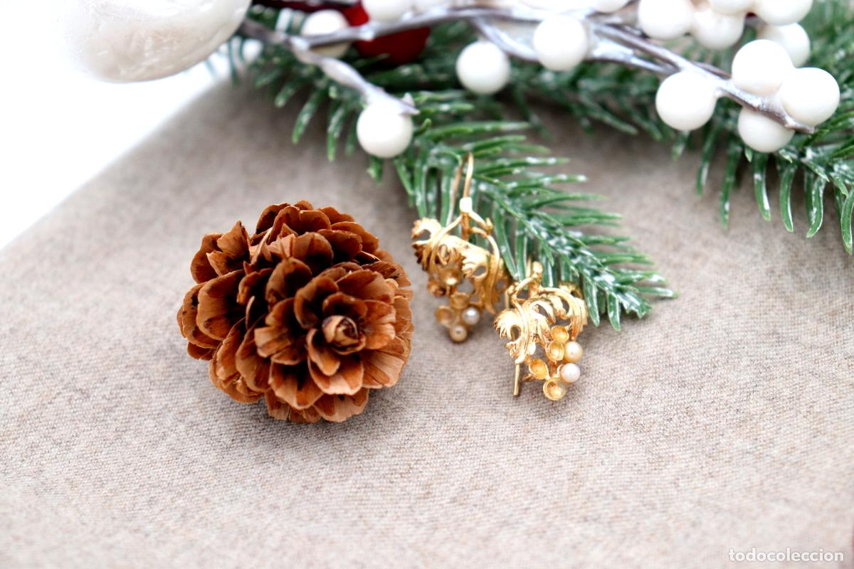Joyeria: Pendientes de oro de 19,2 quilates con perlas - Foto 3