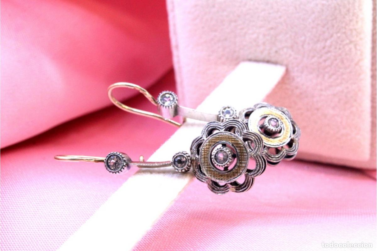 Joyeria: Pendientes en oro y plata de 19,2K. - Foto 7