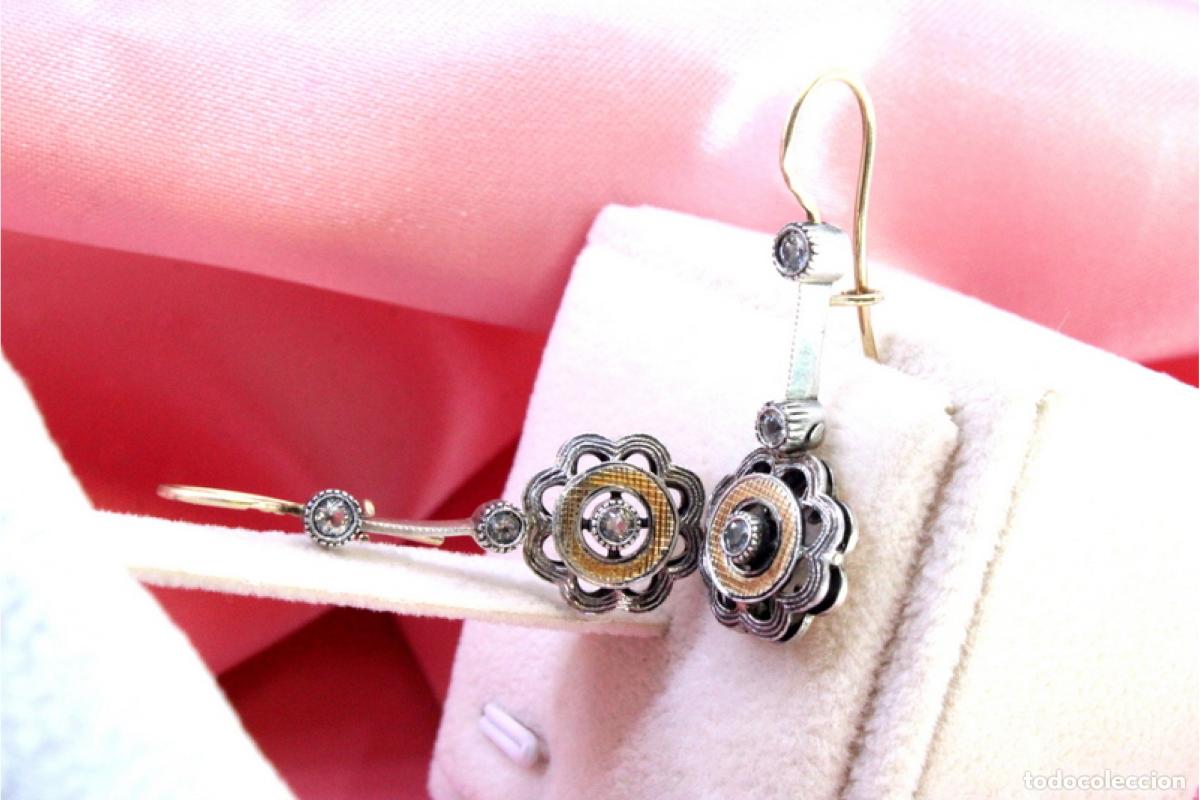 Joyeria: Pendientes en oro y plata de 19,2K. - Foto 8