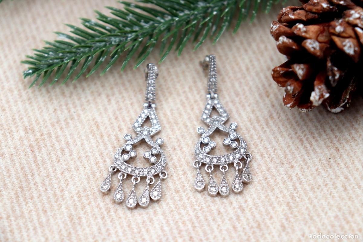 Joyeria: Pendientes en oro blanco de 18 quilates - Foto 4