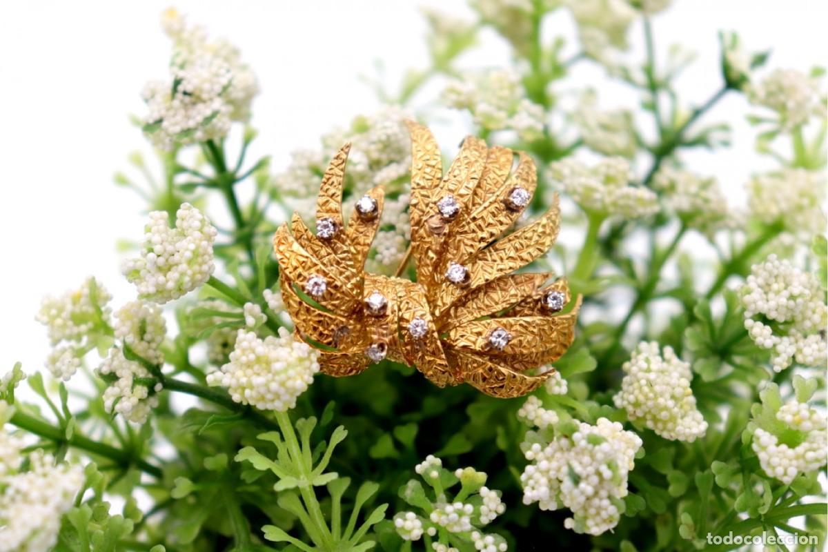 Joyeria: Broche de oro de 18 quilates con diamantes - Foto 6