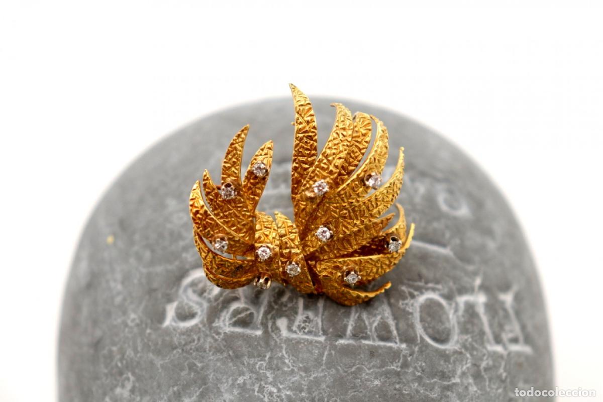 Joyeria: Broche de oro de 18 quilates con diamantes - Foto 7