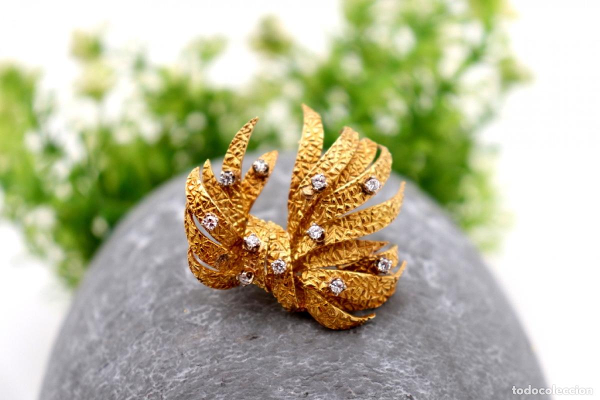 Joyeria: Broche de oro de 18 quilates con diamantes - Foto 1