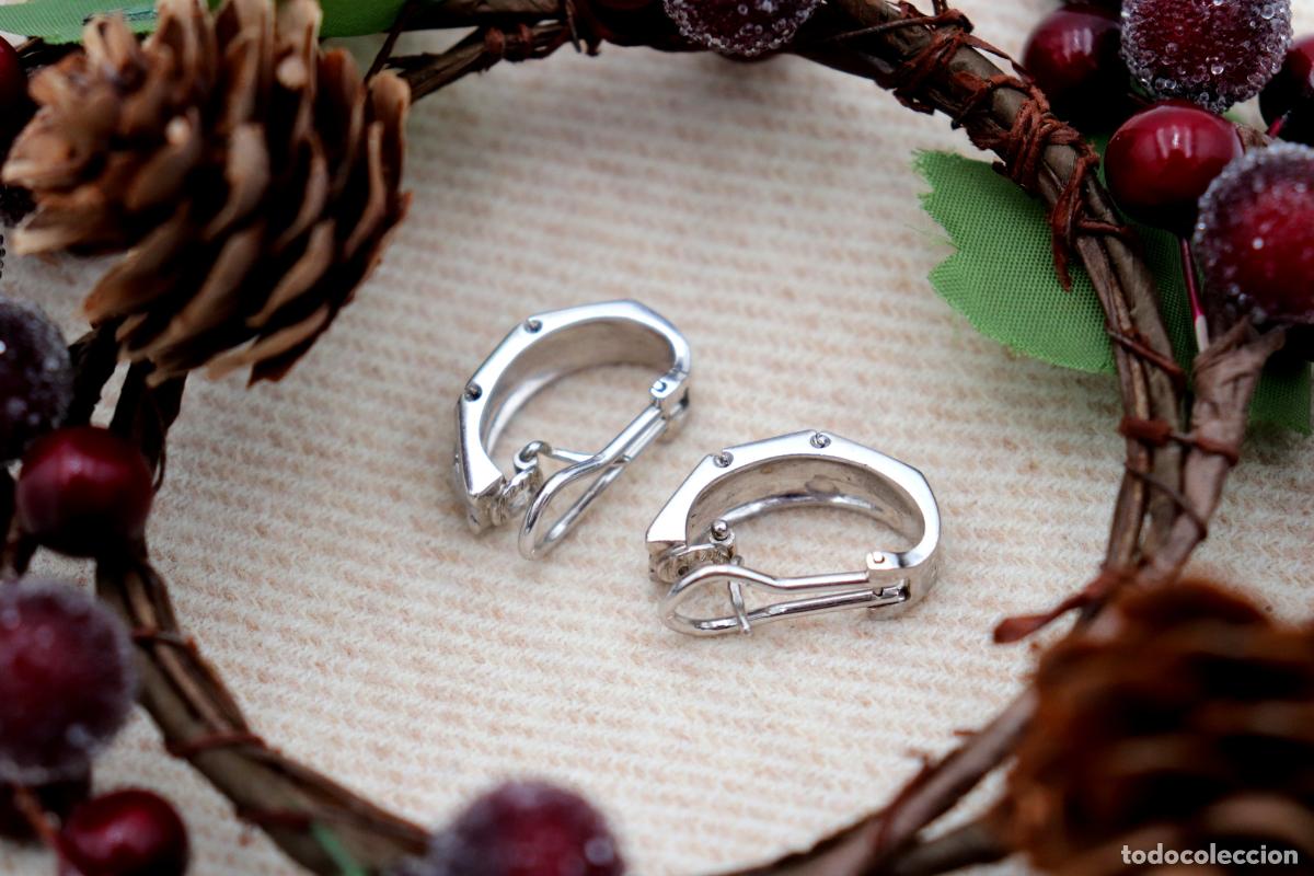 Joyeria: Pendientes en oro blanco de 19,2K con diamantes. - Foto 7