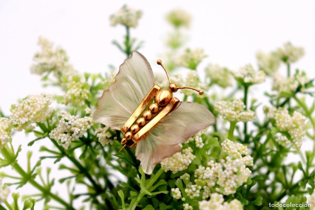 Joyeria: Broche de mariposa de oro de 19,2 quilates - Foto 6