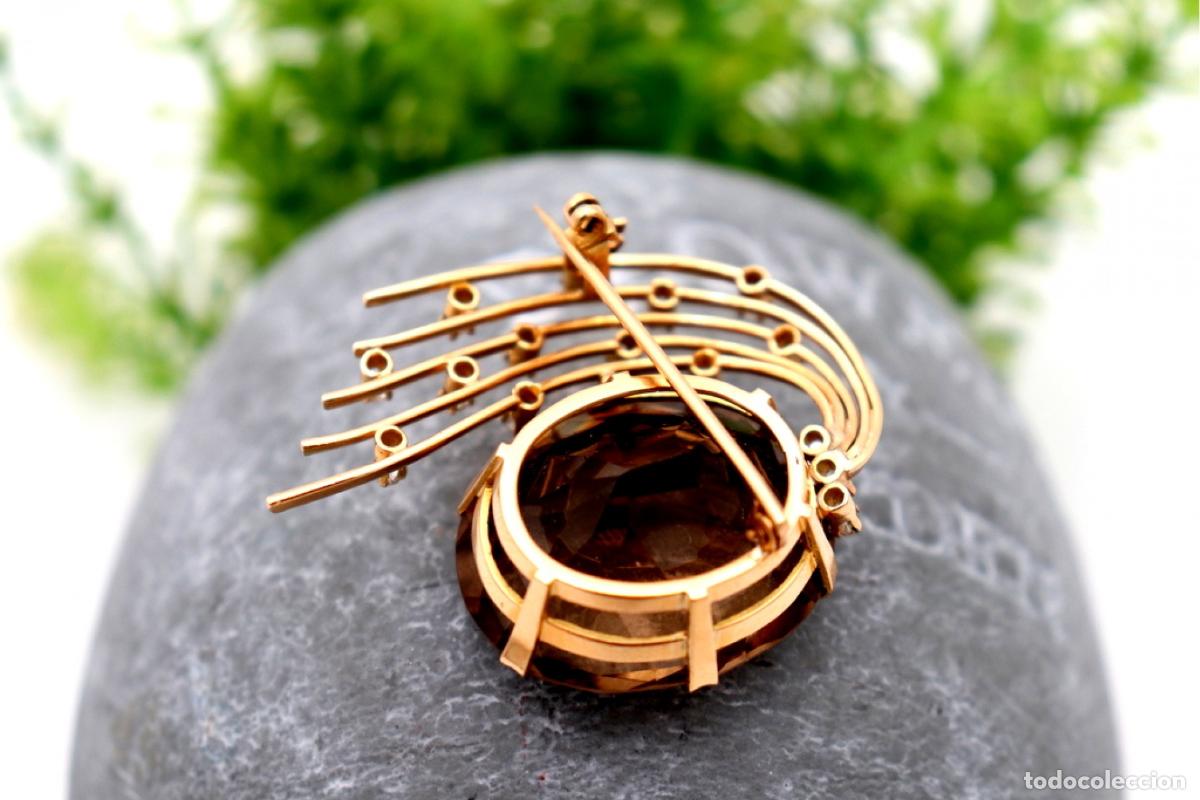 Joyeria: Broche de oro de 19,2 quilates con diamantes - Foto 6