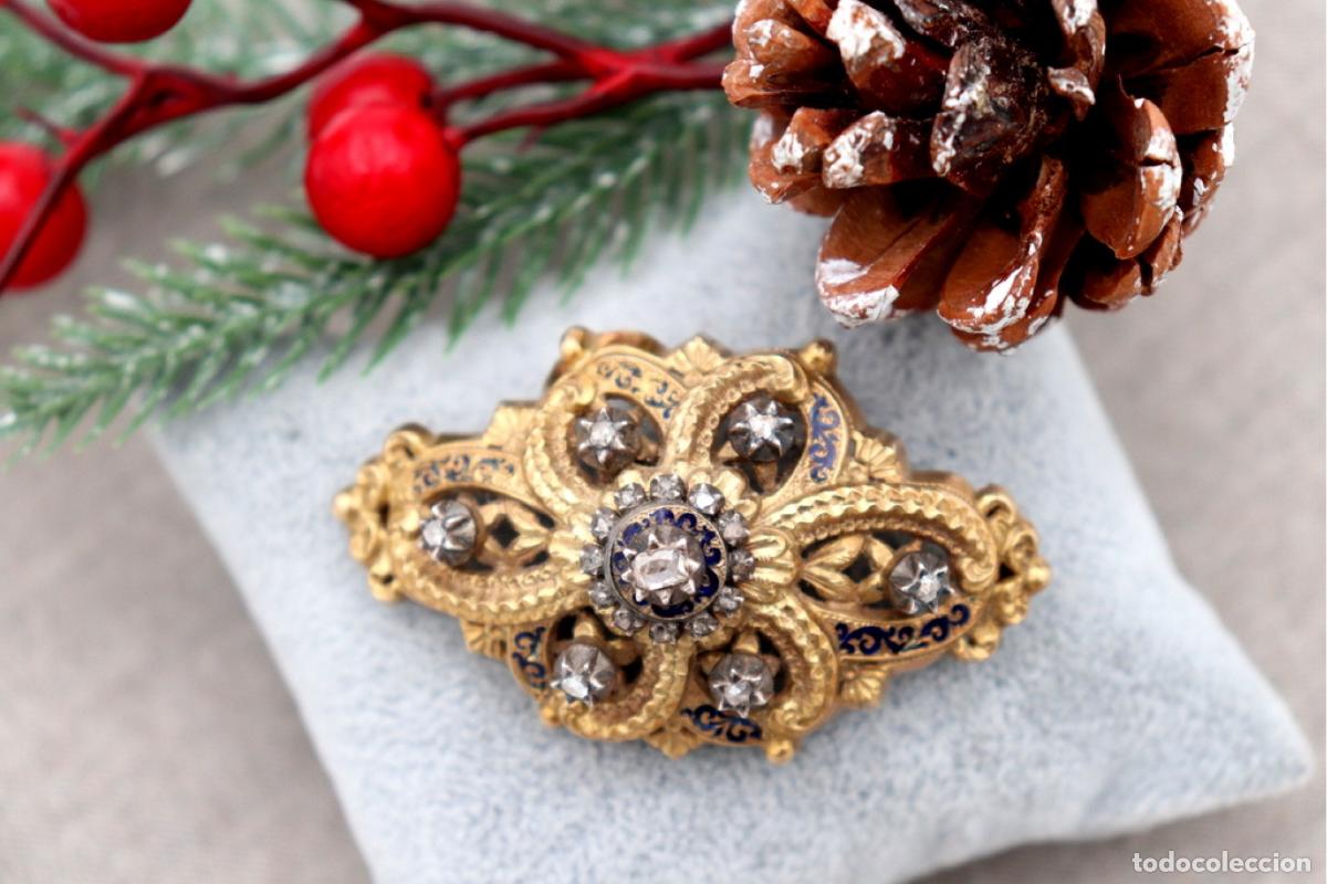 Joyeria: Broche de oro de 19,2 quilates con diamantes - Foto 3
