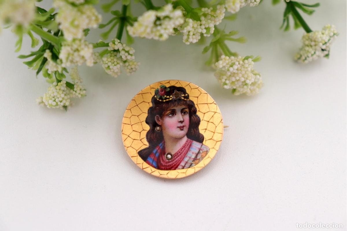 Joyeria: Broche de oro de 19,2 quilates con diamantes - Foto 3