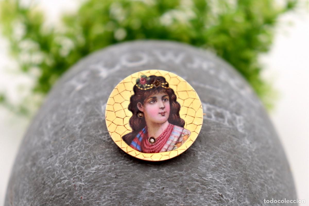 Joyeria: Broche de oro de 19,2 quilates con diamantes - Foto 1