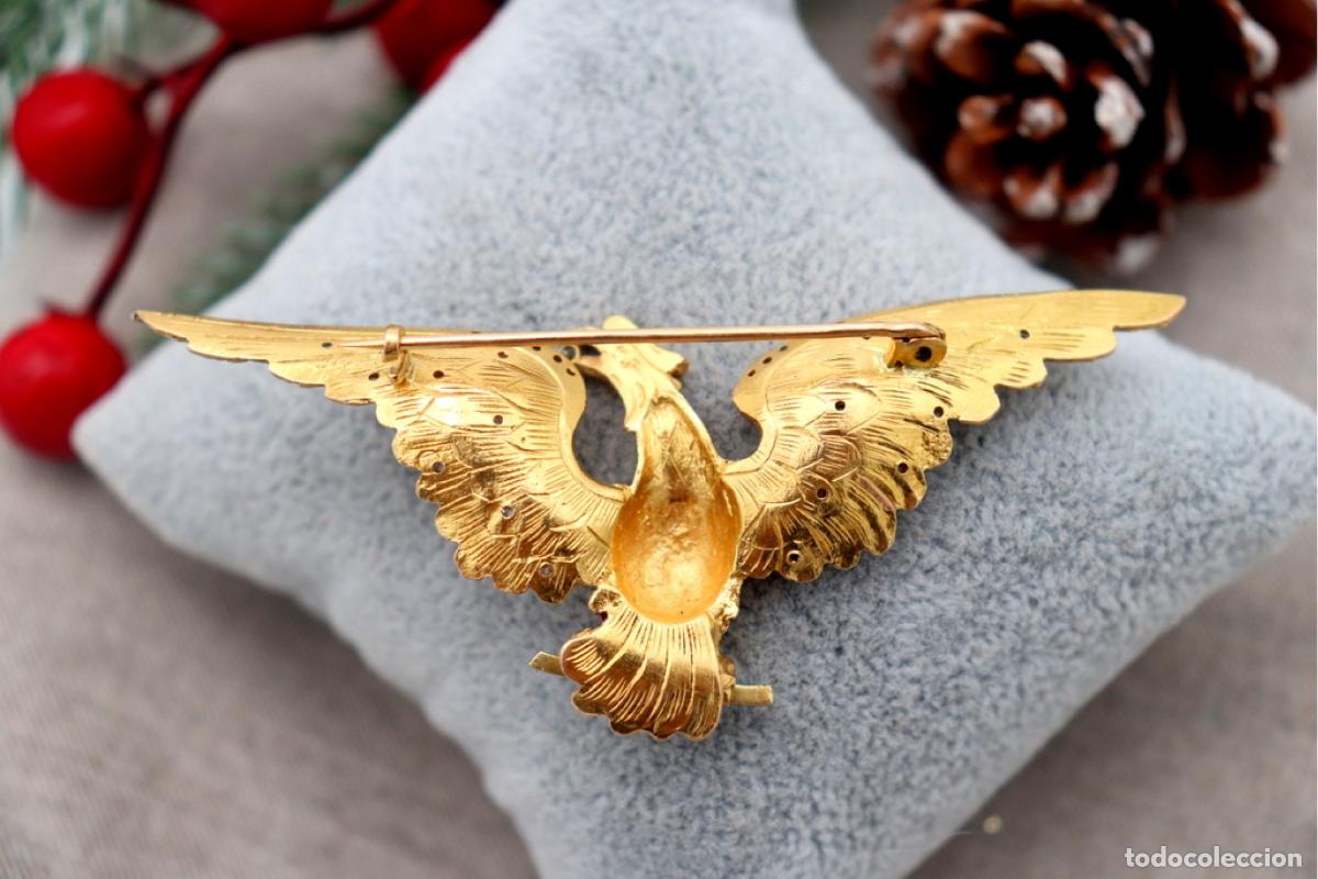 Joyeria: Broche de oro de 19,2 quilates con diamantes - &Aacute;guila - Foto 4