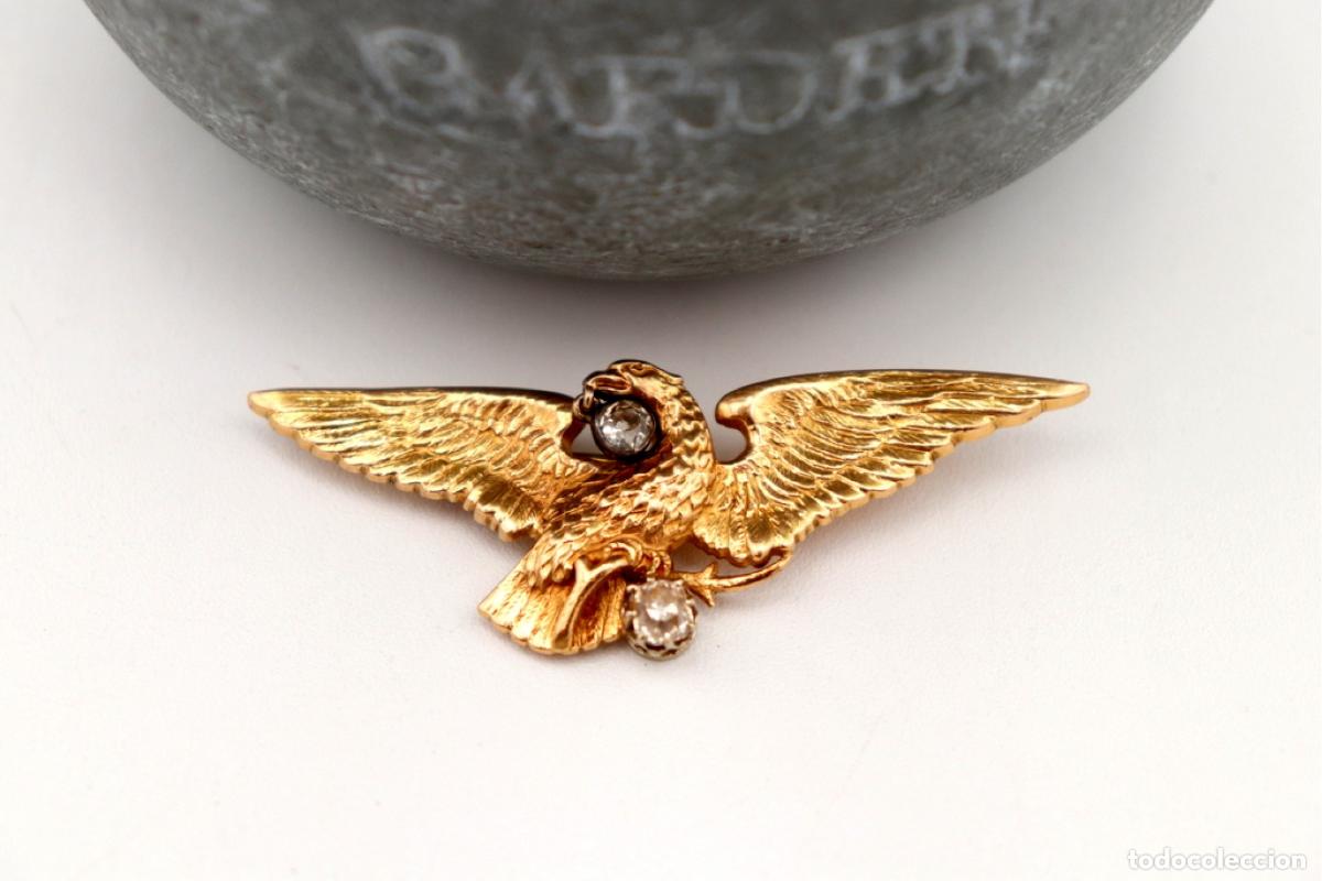 Joyeria: Broche de oro de 19,2 quilates con diamantes - &Aacute;guila - Foto 1