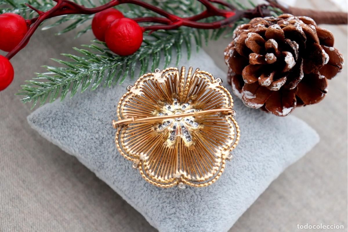 Joyeria: Broche de oro de 18 quilates con diamantes - Foto 4