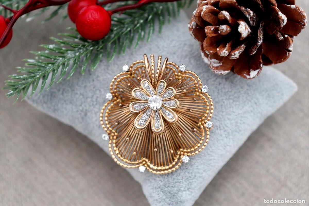 Joyeria: Broche de oro de 18 quilates con diamantes - Foto 5
