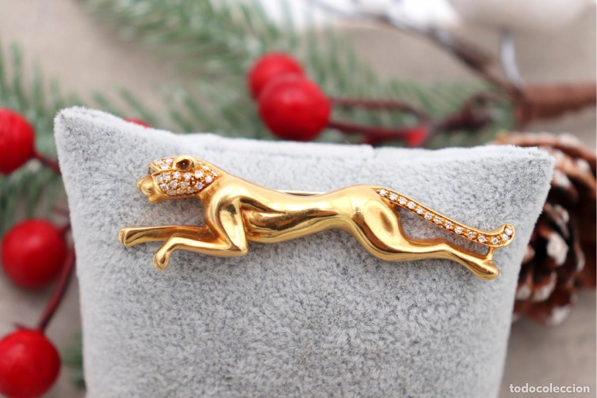 Joyeria: Broche de oro de 18 quilates con diamantes - Chita - Foto 2