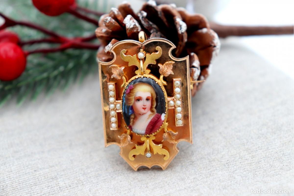 Joyeria: Broche de oro de 19,2 quilates con perlas - Foto 7