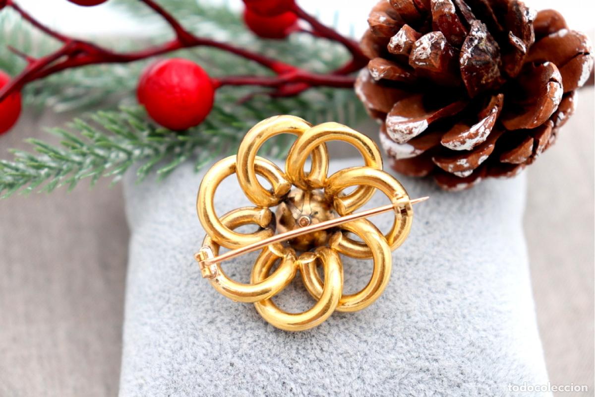 Joyeria: Broche de oro de 19,2 quilates con diamantes - Foto 5