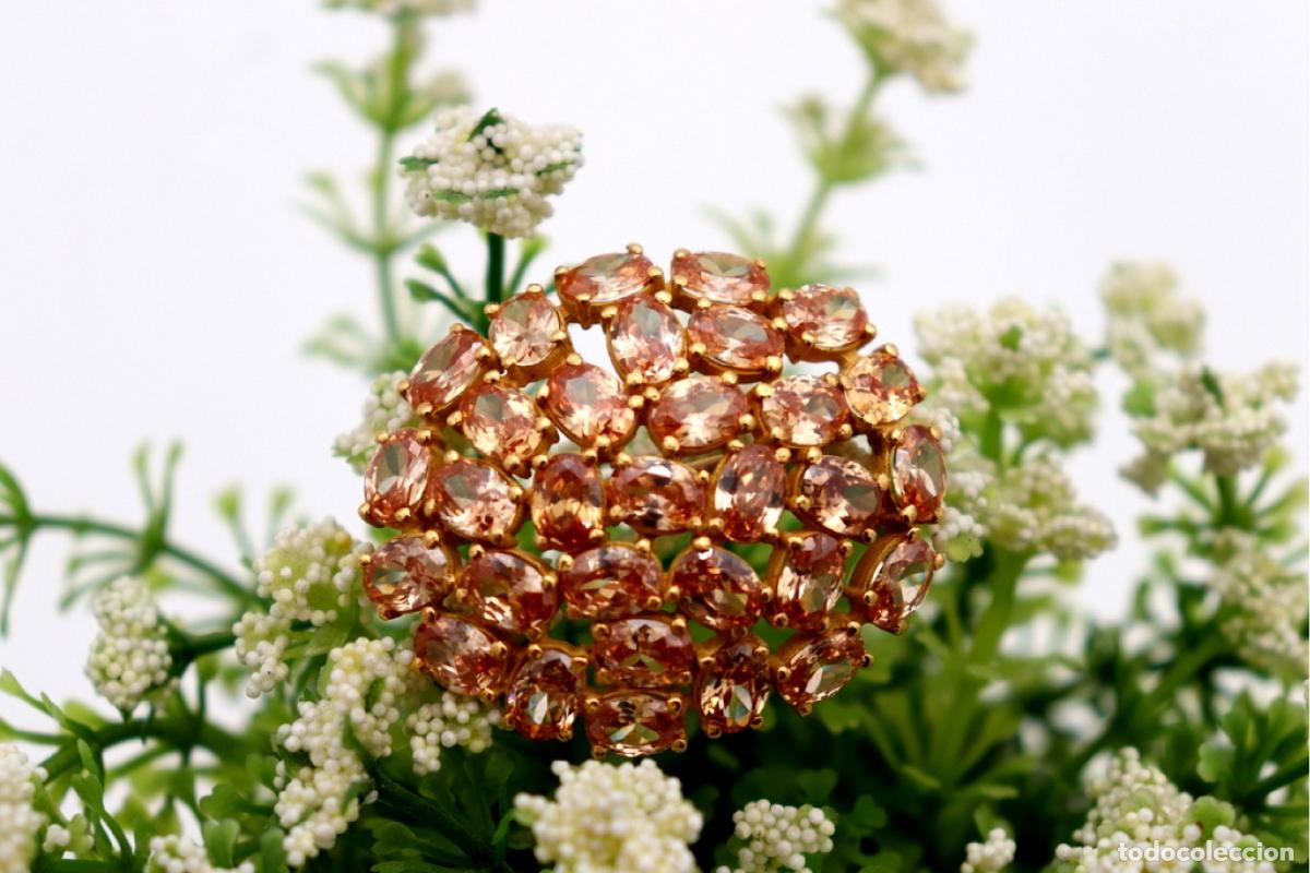 Joyeria: Broche de oro de 19,2 quilates con tanzanitas - Foto 2