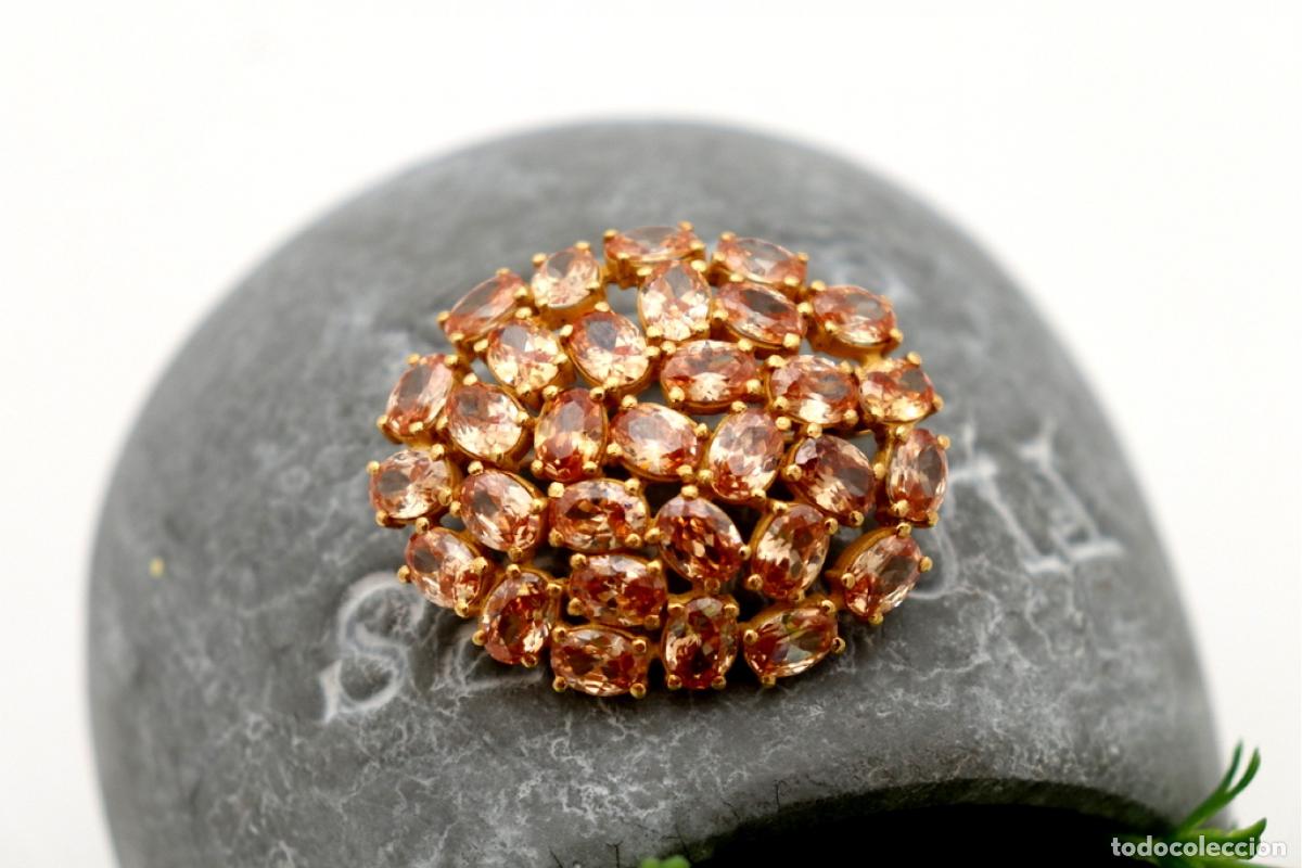 Joyeria: Broche de oro de 19,2 quilates con tanzanitas - Foto 4