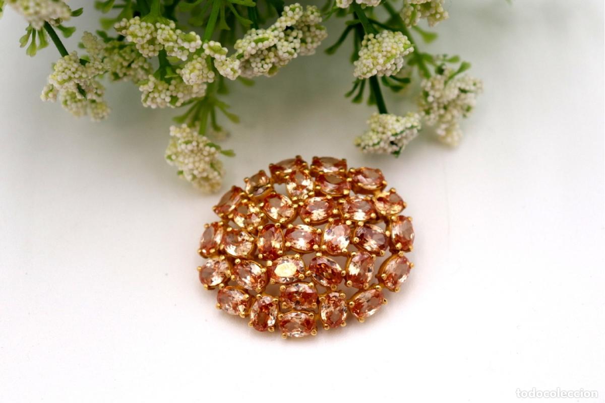 Joyeria: Broche de oro de 19,2 quilates con tanzanitas - Foto 1