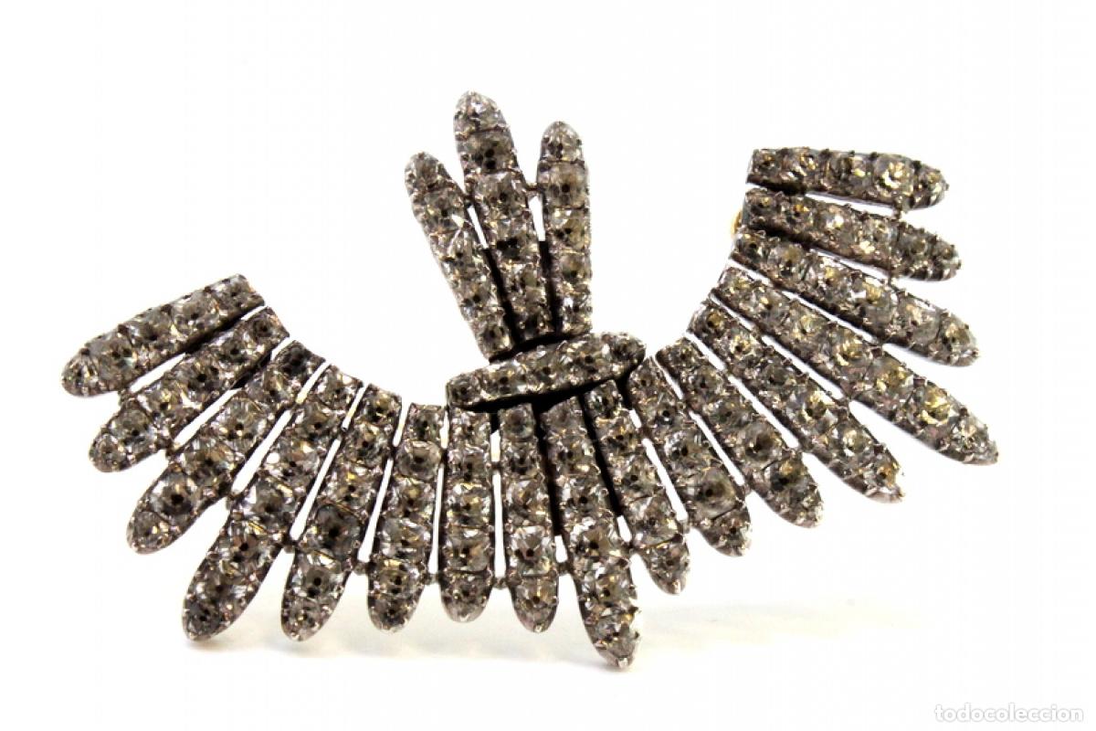 Joyeria: Broche en oro de 19,2K y plata con espinelas. - Foto 6