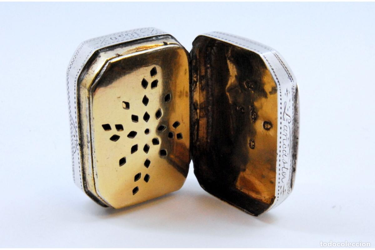 Joyeria: Caja de vinagreta de plata, de la &eacute;poca de Jorge III. - Foto 6